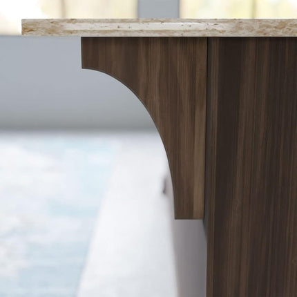 Ekena BKTW04X08X12CVWA 3 1/2-Inch Width x 8-Inch Depth x 12-Inch Height Clarksville Bracket - Walnut