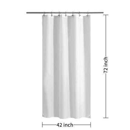 ALYVIA SPRING 42x72 Stall Waterproof Fabric Shower Curtain or Liner White