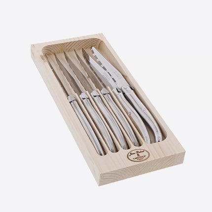Laguiole Jean Dubost Set of 6 Steak Knives - Stain