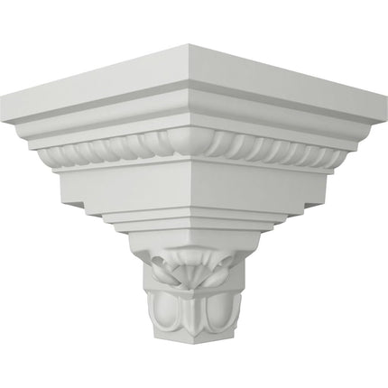 Ekena MOC03X03AT 3 5/8" P x 3 7/8" H Outside Corner for Moulding MLD03X03X05AT, Primed