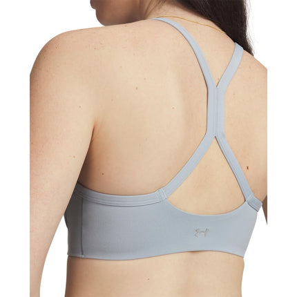 Under Armour Womens Movement Bralette, (465) Harbor Blue / / Metallic Silver, L