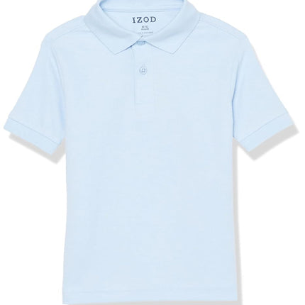 IZOD Boys' School Uniform Short Sleeve Pique Polo,