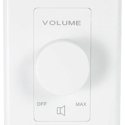 Rockville VOL850 50W x2 Wall Stereo Volume Controller 8 Ohm, 11-Step Rotary Knob, 20Hz-20kHz, 30dB Attenuation, for Home Theater and Commercial Audio Systems