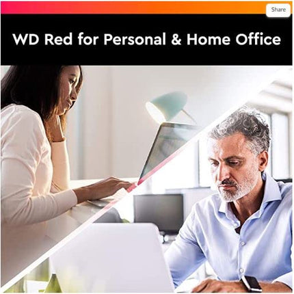 WD Red 6TB NAS 3.5 Inch Internal Hard Drive - 5400 RPM Class, SATA 6 Gb/s, CMR, 64 MB Cache - WD60EFRX Red WD60EFRX