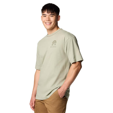 Columbia Men's Landroamer Short Sleeve Crew, Short Sleeve T-Shirt, Safari, XL