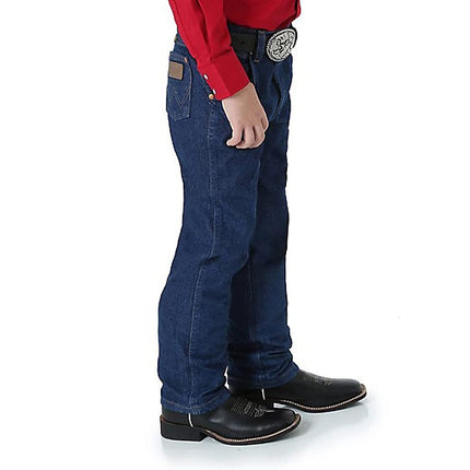 Wrangler Boys 13Mwz Cowboy Cut Original Fit Jeans, Índigo Pre-lavado, 3