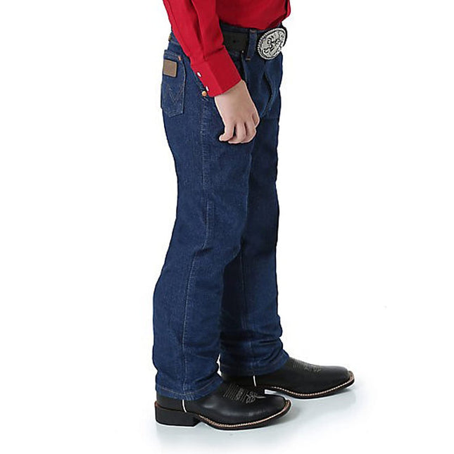 Wrangler Boys 13Mwz Cowboy Cut Original Fit Jeans, Índigo Pre-lavado, 3
