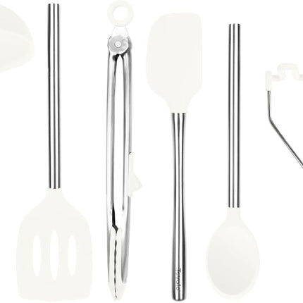 Tovolo 6-Piece Premium Silicone Utensil Set (White