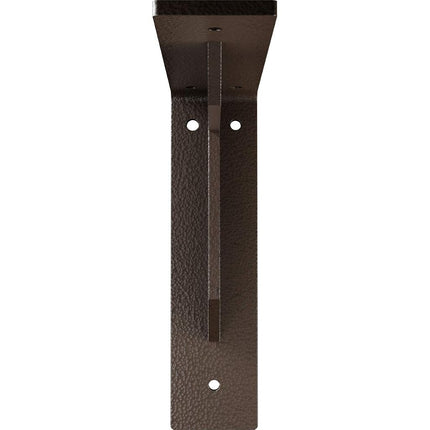 Ekena Millwork BKTM02X08X08STHBR Steel Bracket Stockport, 2"W x 8"D x 8"H, Hammered Brown