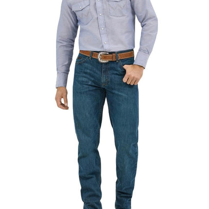 Wrangler Men's Western Long Sleeve Snap Finish Work button down shirts, Light Denim, 19 Inches Neck 35 Inches Sleeve UK