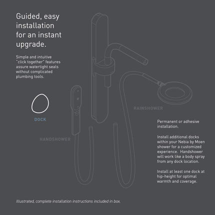 Moen N214Z0GLC Nebia by Moen Spa Ducha Acoplamiento Magnético, Cromado