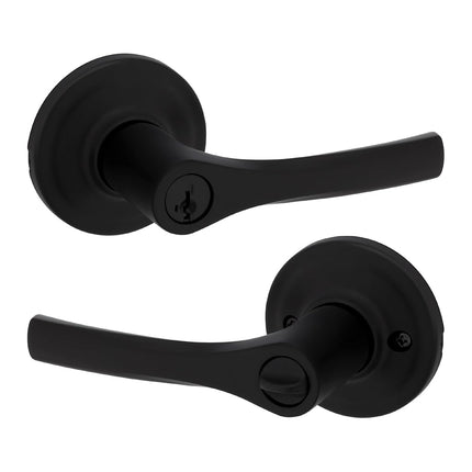 Kwikset Henley Entry Door Handle with Lock and Key