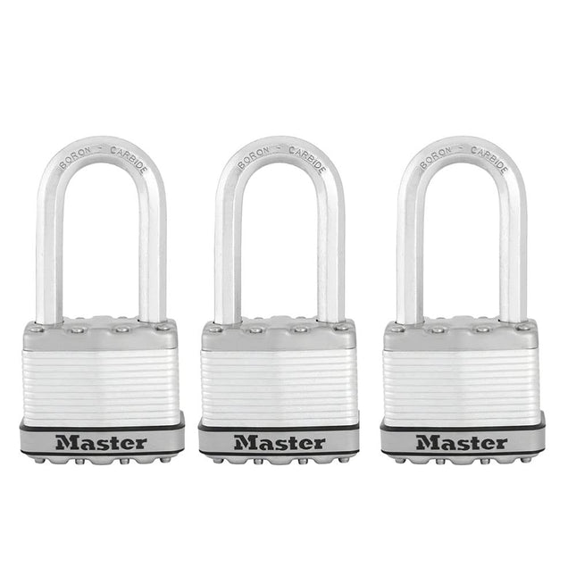 Master Lock M1XTRILHCCSEN, Triple Pack 1-3/4-Inch 