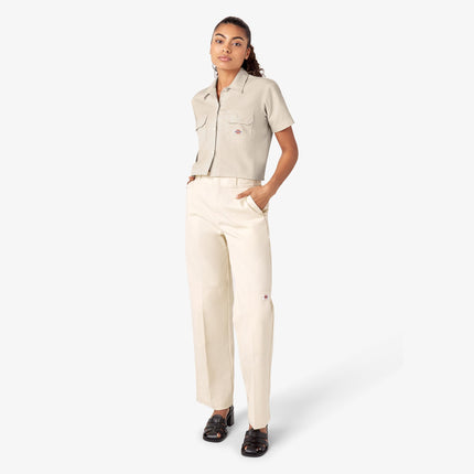 Chemise de travail Dickies courte à manches courtes pour femme, blanc V1, XS