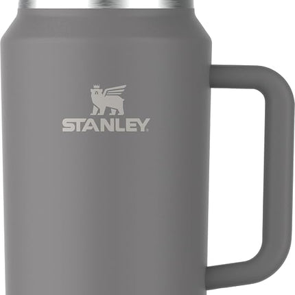 STANLEY Quencher H2.0 FlowState Vaso térmico de acero inoxidable con tapa y pajita para agua, té helado o café, batido y más, Stone, 64oz
