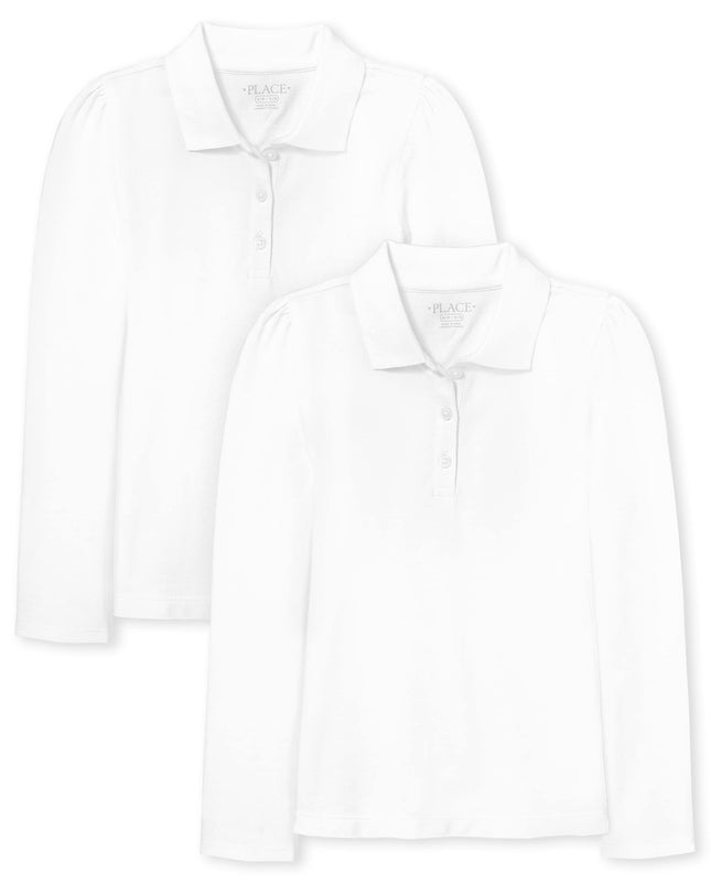 The Children's Place Long Sleeve Pique Polo,multip
