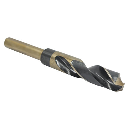 Mèche de forage d'entrepreneur Drill America 61/64" à queue réduite en acier rapide noir et or avec queue 1/2" à 3 méplats, série KFD3F