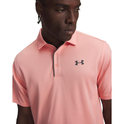 Under Armour Mens Tech Polo Shirt Pink XS