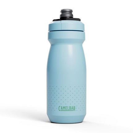 CamelBak Podium 21oz Bike Water Bottle - Easy Squeeze Bottle - Fits Most Bike Cages, Crystal Blue