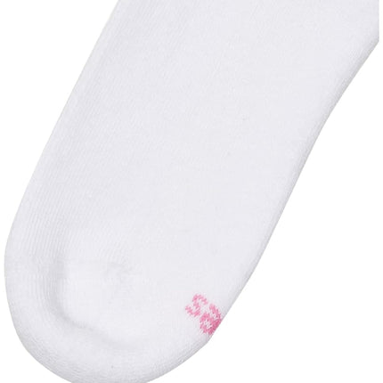 Hanes Ultimate Women's 6-Pack Comfort Toe Seamed Ankle Socks, White, 9-May