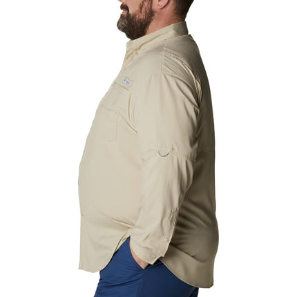 Chemise à manches longues Columbia Tamiami II pour homme, Fossil, 2X Tall