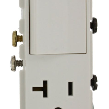 Leviton Decora 20 Amp, 120 V, Single-Pole, Combina