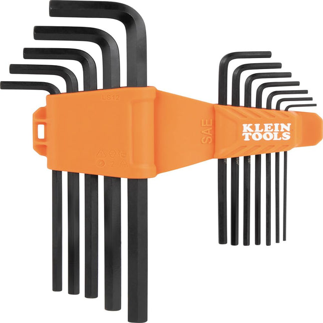 KLEIN TOOLS LS12 12-Piece Long-Arm Hex Key Set, SA