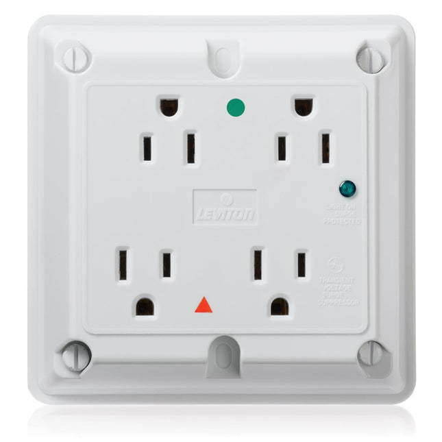 Leviton 8480-IGW 15 Amp, 125 Volt, 4-in-1 Receptac
