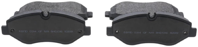 BOSCH BHD1316 QuietCast Medium Duty Semi-Metallic Brake Pad Set - Compatible with Select Dodge Sprinter 2500; Freightliner Sprinter 2500; Mercedes-Benz Metris, Sprinter 2500; FRONT