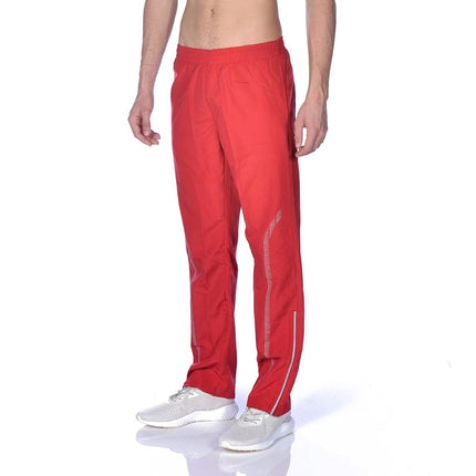 ARENA Chándal de calentamiento de equipo estándar ligero y deportivo, pantalones rojos, talla L