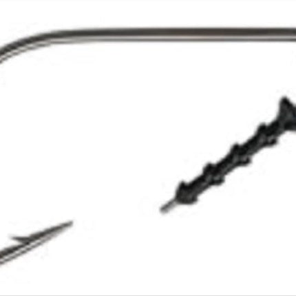 Mustad UltraPoint Demon Perfect In-Line Circle 1 Extra Fine Wire Up Eye Hook (Pack of 25), Black Nickel, 2/0