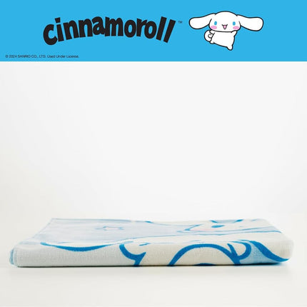 Sanrio Cinnamoroll Oversized Cotton Beach Towel, 30 x 60 Inch Large Soft & Absorbent Pool, Bath & Beach Towel (100% Officially Licensed Product) by Franco Collectibles