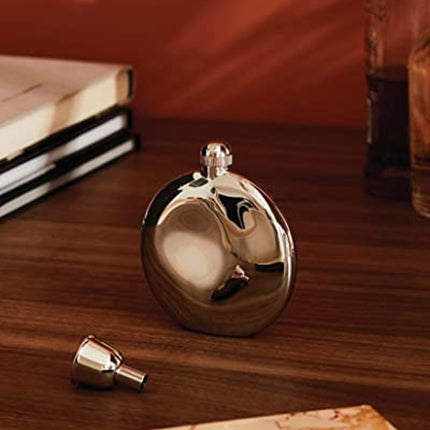 Alessi PG03 Hip Flask, Grey, 10 x 3.2 x 11 cm