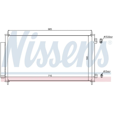 Nissens 940163 Condenser, air conditioning