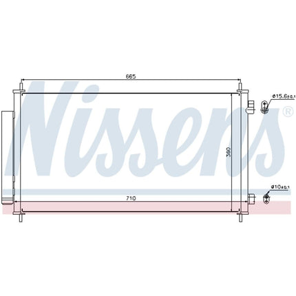 Nissens 940163 Condenser, air conditioning