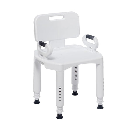 Drive Medical Premium Series Shower Chair with Back and Arms