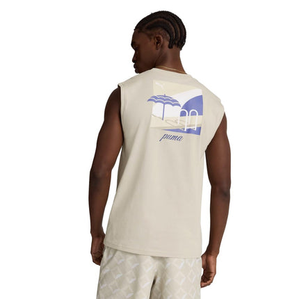 PUMA Men's Essentials Sleeveless T-Shirt (Available in Big & Tall), Desert Dust Ss25, 3XL Big