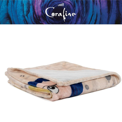 Couverture polaire ultra douce et confortable Coraline The Movie de Franco Collectibles, 117 cm x 152 cm (produit sous licence officielle)