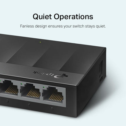 Commutateur Ethernet Gigabit TP-Link Litewave 8 ports | Répartiteur Ethernet de bureau | Boîtier en plastique | Commutateur réseau non blindé | Plug & Play | Silencieux sans ventilateur | Non géré (LS1008G)