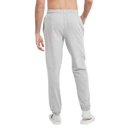 Champion Men's Everyday Fitted Ankle Cotton Knit Pants, 31.5" Inseam, Left Hip C Logo, Oxford Grey, 3X-Large