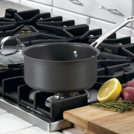 Cuisinart Chef's Classic 1.5 Litre Non Stick Anodised Saucepan with Lid, Black
