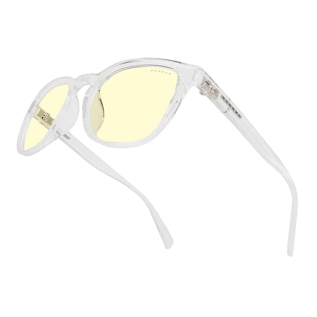 GUNNAR - Gaming and Computer Glasses - Blocks 65% Blue Light - Oakland, Crystal, Amber Tint, Amber, One Size