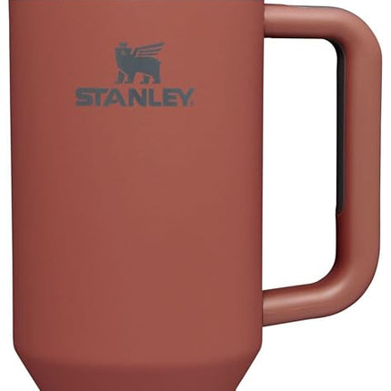 STANLEY Quencher H2.0 Soft Matte Collection, Stainless Steel Vacuum Insulated Tumbler with Lid and Straw for Iced and Cold Beverages, Red Rust, 40 oz