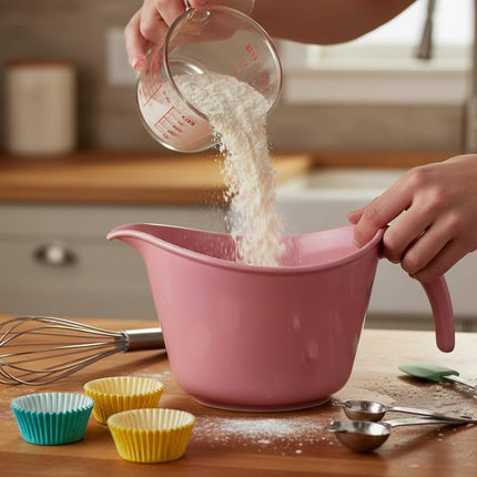 Reston Lloyd 92601 Calypso Basics Batter Bowl, 2 Qt, Pink