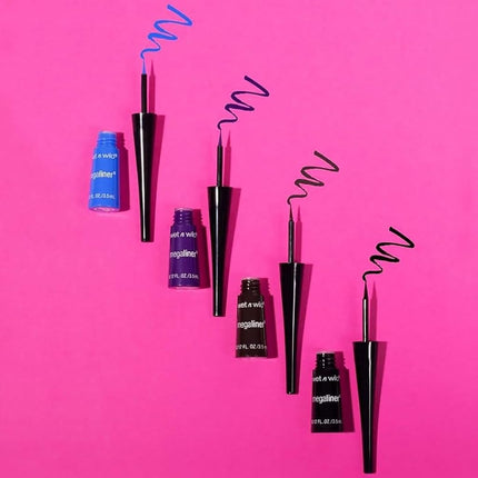 wet n wild MegaLiner Liquid Eyeliner - Metallic, Cosmic Black