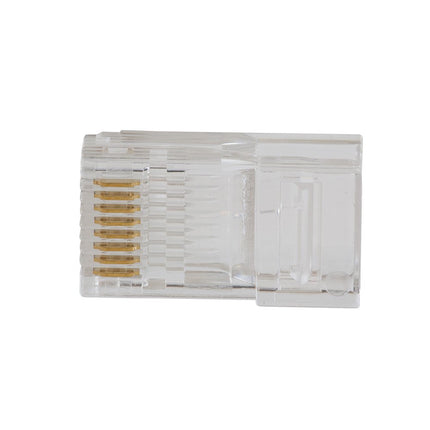 Klein Tools VDV826-763 Conectores de datos modulares pasantes, RJ45 CAT6, chapados en oro, conectores pasantes paquete de 200