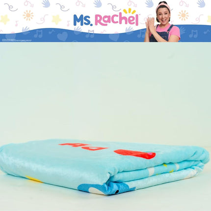 Franco Ms. Rachel Educational Adventures Bedding Super Soft Cozy Throw Blanket, 62 in x 90 in, (Officially Licensed Product) Kids