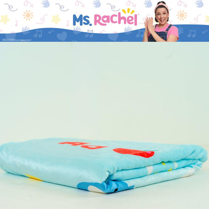 Franco Ms. Rachel Educational Adventures Bedding Super Soft Cozy Throw Blanket, 62 in x 90 in, (Officially Licensed Product) Kids