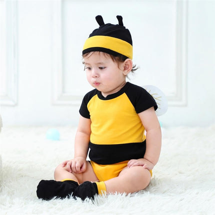 Dressy Daisy Newborn Honey Bee Romper Costume Set, Yellow, Size 000