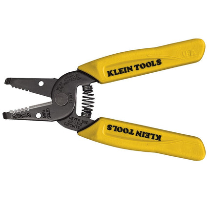 Klein Tools 11047 Wire Stripper/Cutter, Made in USA, Compact, Lightweight, Hardened Steel, Precision Ground, for Stranded and Solid Wires
